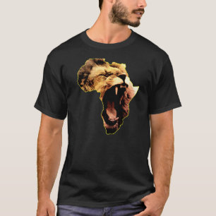 Camiseta Mapa Africano da Cultura Safari Arrastada