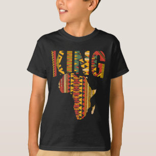Camiseta Mapa Africano do Orgulho Negro Kente Design Melani