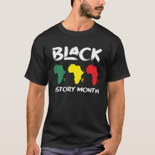Camiseta Mapa Africano - História Negra Mês