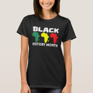 Camiseta Mapa Africano - História Negra Mês