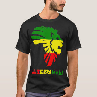 Camiseta Mapa Africano Orgulhoso Leão Africano De Alkebulan