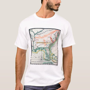 Camiseta Mapa: America do Norte, 1742