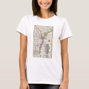 Camiseta Mapa: America do Norte, C1700