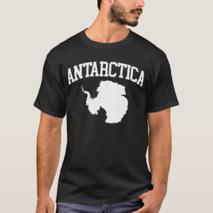 Camiseta Mapa Antártico Da Antártica