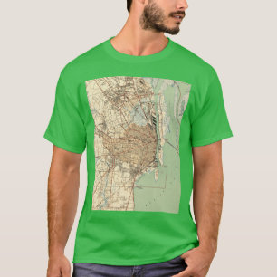Camiseta Mapa Antigo de Mobile Alabama 1940