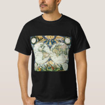Mapa Antigo do Mundo por Pieter Goos, 1666