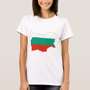 Camiseta Mapa BG da bandeira de Bulgária
