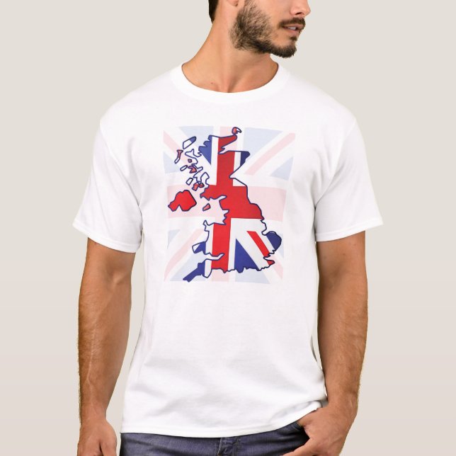Camiseta Mapa BRITÂNICO (Frente)