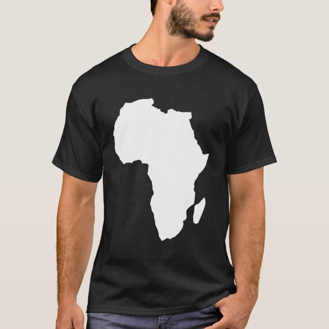 Camiseta Mapa da África (Frente)