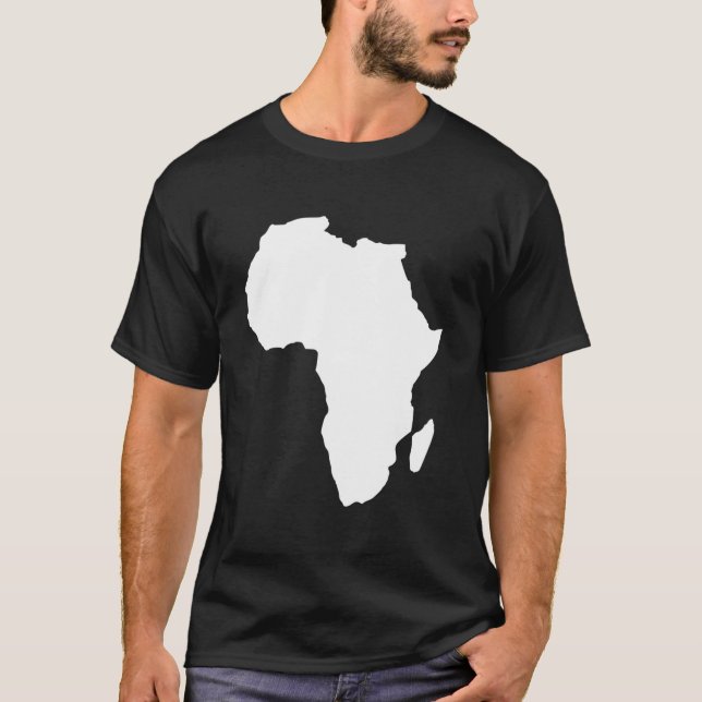 Camiseta Mapa da África (Frente)