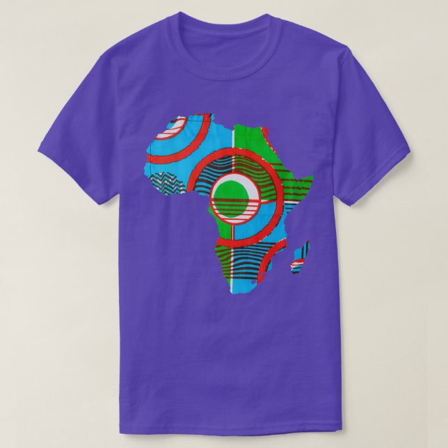 Camiseta Mapa da África Kisua (Frente do Design)