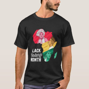 Camiseta Mapa da África Mês da História Negra Homens Mulher