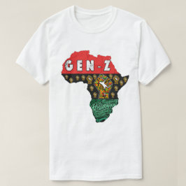 Camiseta Mapa da África Revolucionária Pan-African