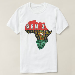 Camiseta Mapa da África Revolucionária Pan-African