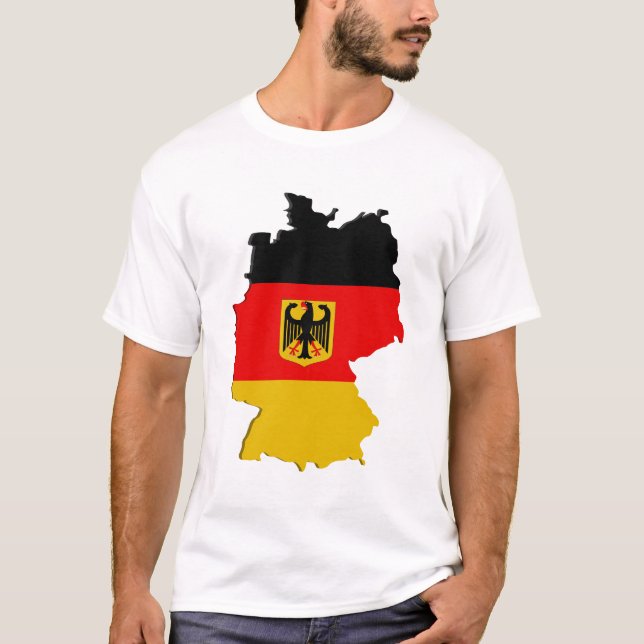 Camiseta mapa da Alemanha (Frente)