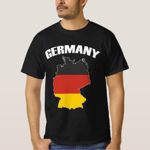 Camiseta Mapa da Alemanha - Bandeira Alemã - Viagem de Alem