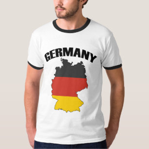 Camiseta Mapa da Alemanha - Bandeira Alemã - Viagem de Alem