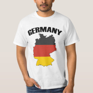 Camiseta Mapa da Alemanha - Bandeira Alemã - Viagem de Alem
