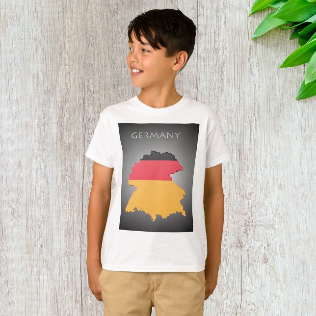 Camiseta Mapa Da Alemanha Boys T-Shirt (Criador carregado)