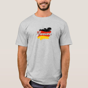 Camiseta Mapa da Alemanha, Gift de Bandeira alemão