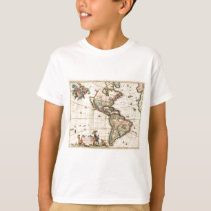 Camiseta Mapa da América de 1670