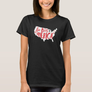 Camiseta Mapa Da América Do deus abençoe Nos Eua - Quarto E
