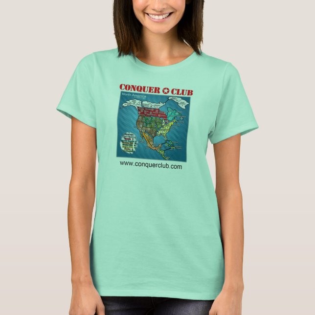 Camiseta Mapa da América do Norte (Frente)