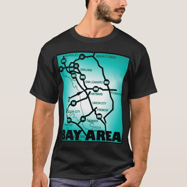 Camiseta Mapa da Área do Golfo (Frente)
