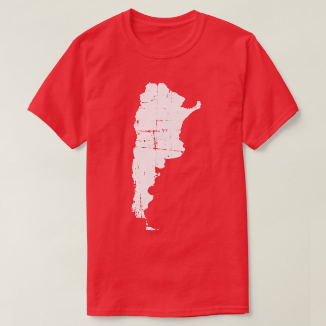 Camiseta Mapa da Argentina 2 (Frente do Design)