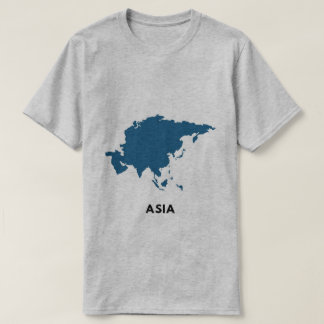 Camiseta Mapa da Ásia