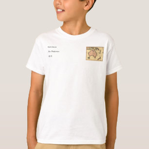Camiseta Mapa da Australásia de 1818 - Austrália, Nova Zelâ