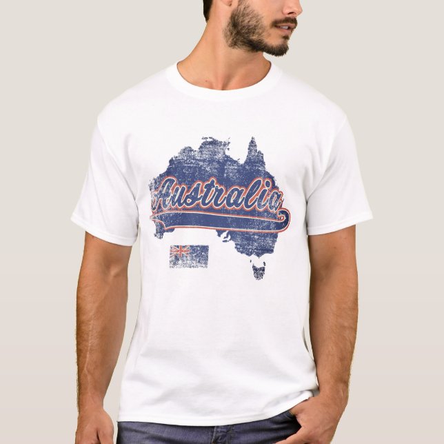 Camiseta Mapa da Austrália (Frente)
