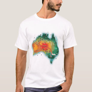 Camiseta Mapa da Austrália