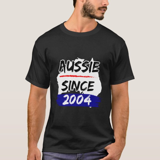 Camiseta Mapa da Austrália Aussie Desde 2004 (Frente)