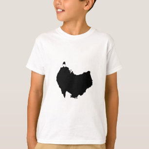 Camiseta Mapa da Austrália de Cabeça para Baixo Humor Visua