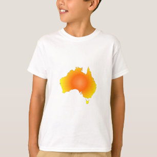Camiseta Mapa da Austrália Sunny
