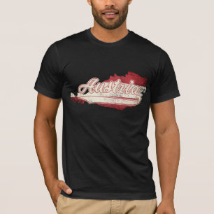 Camiseta Mapa da Áustria