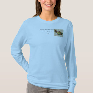 Camiseta Mapa da avaliação de Maui - Havaí do Antiquaria
