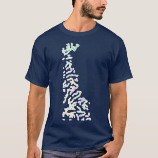 Camiseta Mapa da bacia hidrográfica do Delaware em cores ar