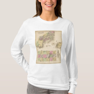 Camiseta Mapa da baía de Casco