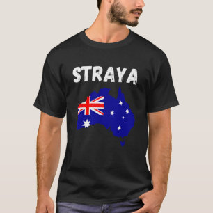 Camiseta Mapa da Bandeira da Austrália Straya Orgulhoso Aus