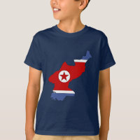 Mapa da bandeira da Coreia do Norte