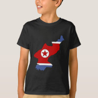 Mapa da bandeira da Coreia do Norte sem redução