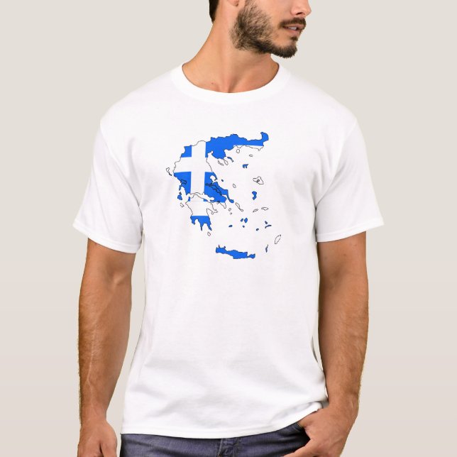 Camiseta Mapa da bandeira da piscina (Frente)