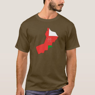 Camiseta Mapa da bandeira de Oman