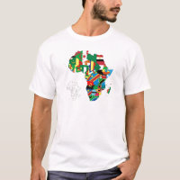 Mapa da Bandeira do Continente Africano