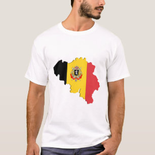 Camiseta Mapa da Bélgica