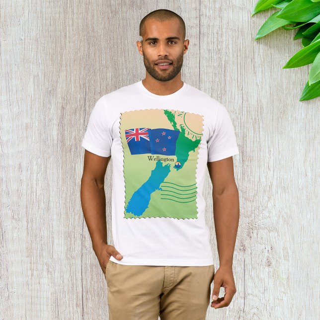 Camiseta Mapa Da Camisa-T Do Sens Da Nova Zelândia (Criador carregado)