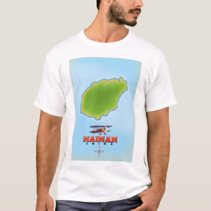 Camiseta Mapa da China Hainan