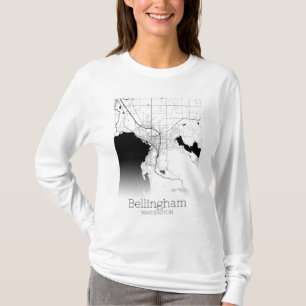 Camiseta Mapa da Cidade de Bellingham